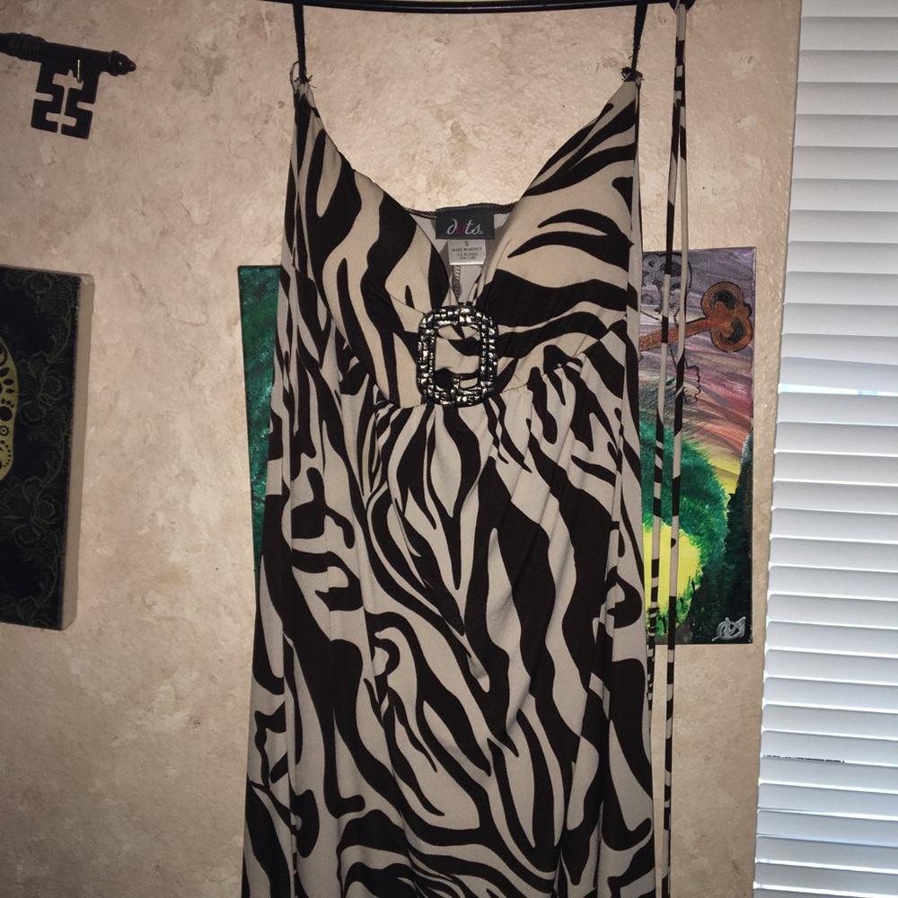 Zebra print sundress